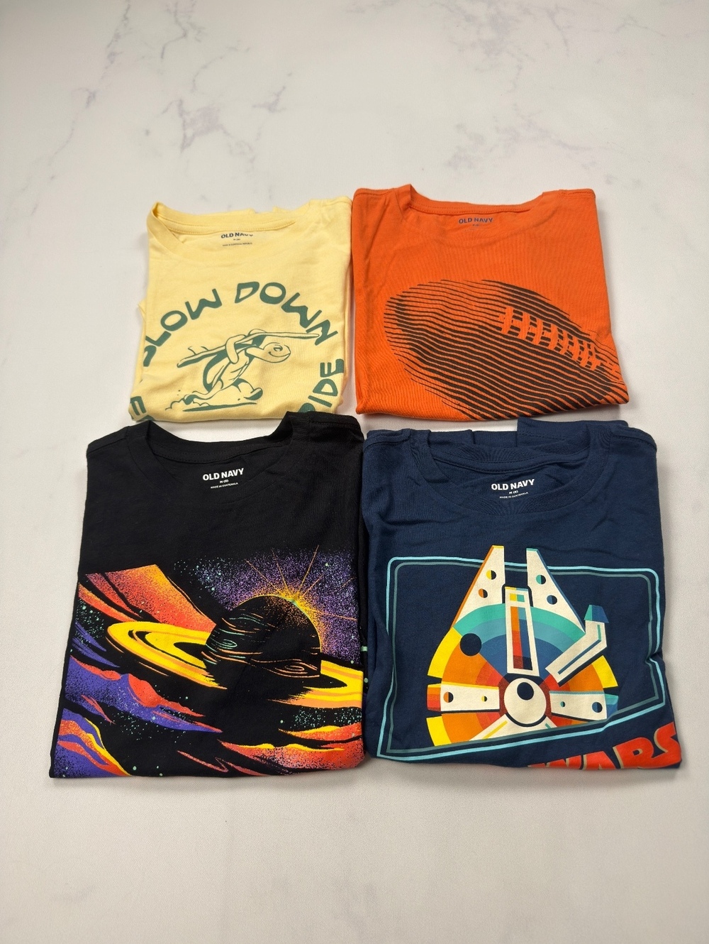 Old Navy T Shirt Multicolor 2010s Graphic Shirts Bundle of 4 - Boys M